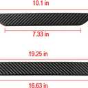 Car Door Sill Plate Protectors,Door Entry Guards Sill Scuff Cover Panel Step Protector Sticker 4PCS Universal,Carbon Fiber Pattern