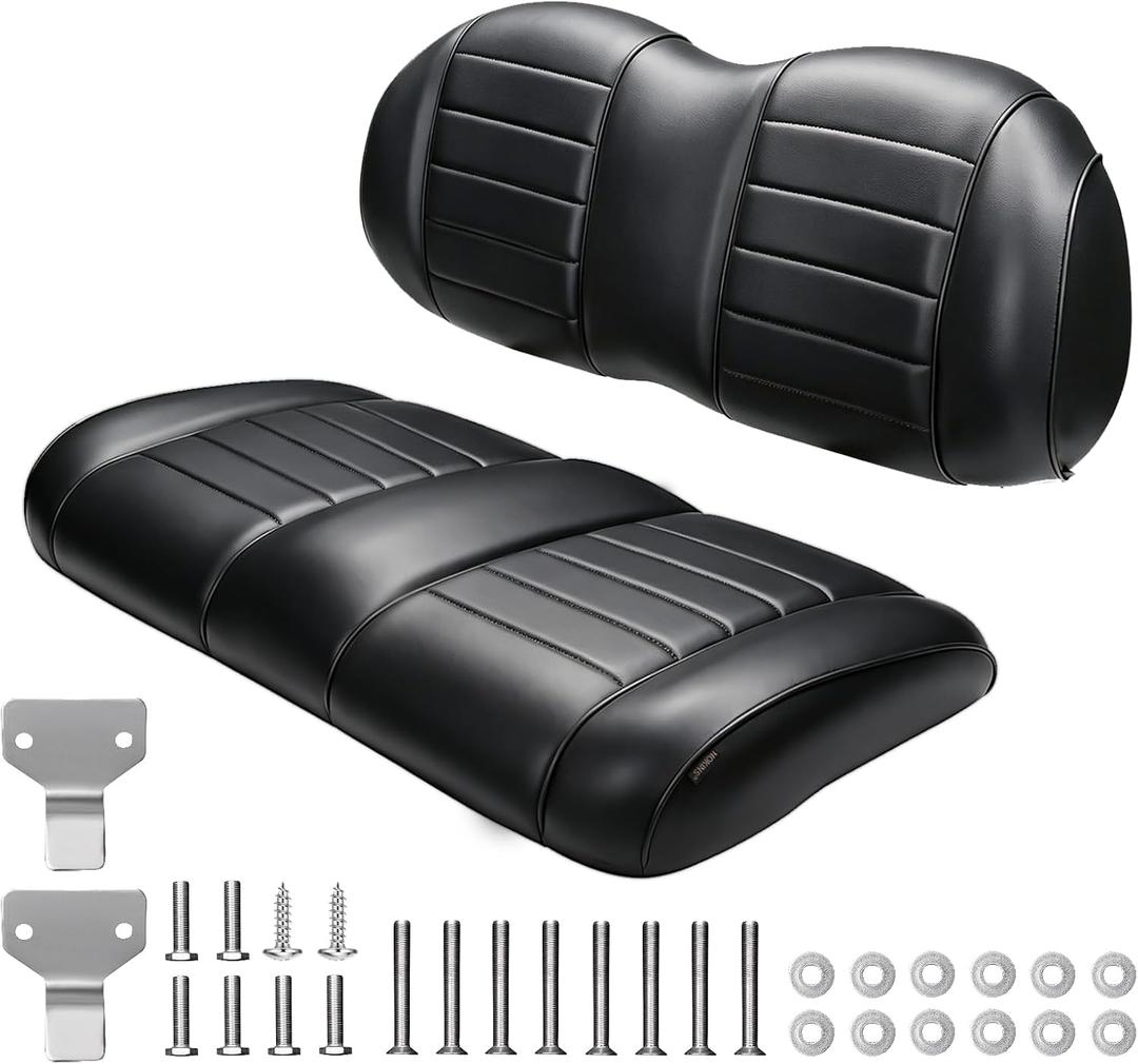 Golf Cart Premium Seat fits Club Car Precedent 2012+/Tempo/Onward
Marine Vinyl Memory Foam Seat Bottom & Backrest,Scratch-resistant, UV-resistant,Easy to Clean