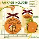 2 x Expecting Baby Ornament 2026 - Pregnancy Announcement Gifts for Family, Husband, Grandparents, Family, Aunt - Gifts for Expecting Parents - 2 Layers Wood Acrylic Baby Ornament