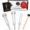 LOTS OF ZEN Tuning Forks for Healing Set (128Hz, 256Hz, 512Hz) Calibrated Weighted Tuning Forks with Video Course Included