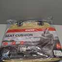 Motor Trend Seat Covers for Cars Trucks SUV, Faux Leather Beige Padded Seat Covers with Storage Pockets, Premium Interior Car Seat Cover, 2 x Front Seat Covers