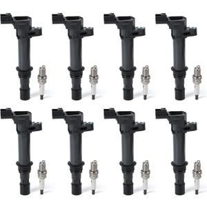 8PCS UF270 Ignition Coils Pack & 7092 Iridium Spark Plugs Compatible with Dodge Ram 1500/Dakota/Durango, for Jeep Grand Cherokee, Mitsubishi Raider V8 4.7L Replace# C1231, C-522, 5C1114