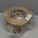 Rattan Ceiling Light, 1 Light Bohemian Modern Woven Flush Mount Ceiling Light, Boho Light Fixture for Bedroom Living Room Dining Room, Gold Finish