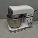 Kitchen in the box Stand Mixer, 3.2Qt Mini Electric Food Mixer, 6 Speeds Portable Lightweight Kitchen Mixer for Daily Use with Egg Whisk, Dough Hook, Flat Beater (White)