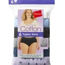 Hanes womens Cotton briefs underwear, 6 Pack - Hi Cut Assorted 1, 2XL