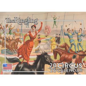 Circus Calendar 2026 by Ringling Museum of Art Monthly Wall Calender 12 Month | American Made In The USA