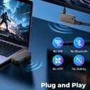 2026 Upgraded Wireless HDMI Transmitter and Receiver, Type-C 328FT HDMI Extender, 4K Input to 1080P@60Hz Output, 5.8G+2.4G Plug & Play Adapter for Phone, Laptop, Monitor, PC to TV, Projector