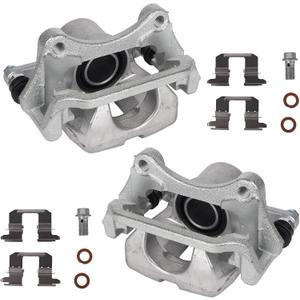 KUSATEC 19B3351 19B3350 Disc Brake Caliper Assembly with Bracket fit for Toyota Highlander 2008-2013; Rear Driver and Passenger Side