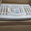 IRIS USA 24" 4-Panel Dog Playpen with Door, 35 x 35 x 24, Puppy Playpen, Dog Play Pen Indoors, Pet Fence, Puppies/Small Dogs, White