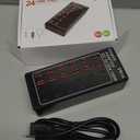 USB Charger Station, C Charging Block, 100W (20A) 24 Port Multiple USBCharger Desktop Wall Charger Hub 12 USB A 12 USB C Compatible for Apple iPhone, iPad, Samsung Galaxy, Laptop, Pixel, Phones