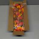 Artificial Fall Hanging Flowers for Outdoors, 2Pcs Faux Silk Fake Morning Glory Mums for Autumn, UV Resistant Realistic Plants for Home Garden Porch Patio Balcony Planter Yard (2Pcs Fall 2 Colors)