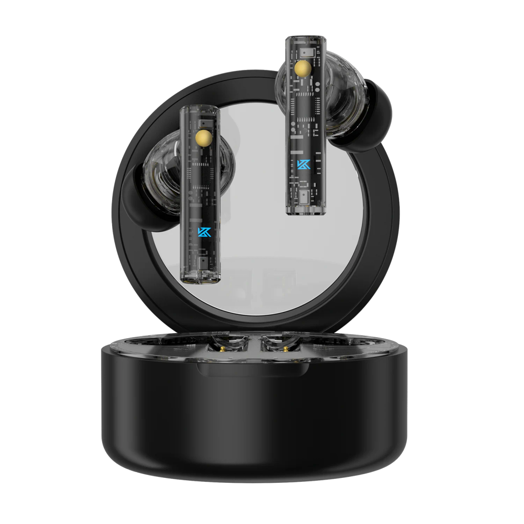 KZ Carol Wireless Earbuds Active Noise Cancelling Built-in 6 Mic Bluetooth Earphones, Black