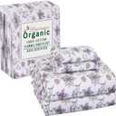 RUVANTI Flannel Sheets Full Size - GOTS Certified 100% Organic Cotton, 4 Piece Warm, Soft & Breathable Set, Deep Pocket Snug Fit, Double Brushed Cozy All Season Bedding, Fir Affection