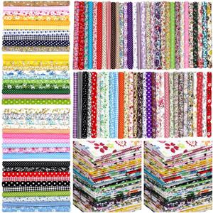 Ganeen 800 Pcs 4 x 4 Inch Cotton Fabric Squares Pre Cut Quilting Squares Printed Floral Patchwork Fabric Bundles for DIY Craft Sewing Clothing Accessory(Assorted)