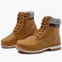 Women Work Boots - Waterproof Hiking Outdoor Lightweight Construction Composite Comfortable Zipper Hiking 39