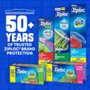 Ziploc Brand Gallon Freezer Storage Bags, Stay Open Design, Easy to Fill, 1 gal, 28 ct