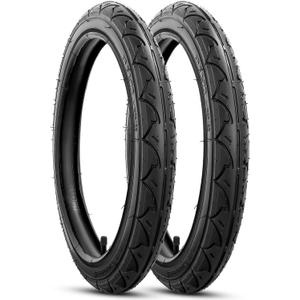 Rear 16×1.75 Tires and Inner Tubes, 16x1.75/ 47-305 Stroller Tires Fit for BOB 3-Wheeler Gear Jogging Troller Models-Single and Double Stroller Including Revolution SE/ Pro/ Flex/ SU/ Ironman(2Sets)