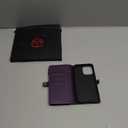 Defencase Compatible with iPhone 14 Pro Max Case Wallet with RFID Blocking Card Holder for Women Men, PU Leather Magnetic Snap Flip Zipper Strap Wallet Phone Case Fit for iPhone 14 Pro Max 6.7, Purple