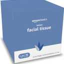Amazon Basics Facial Tissue, 2-Ply, 300 Count | With Lotion | 9 Packs