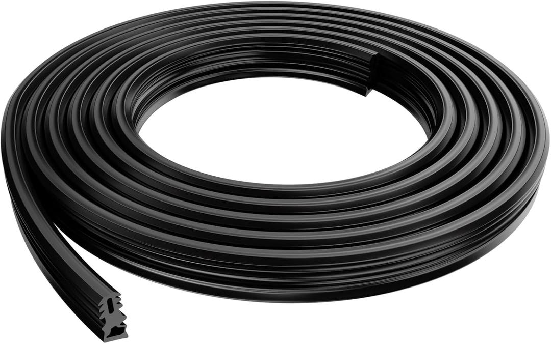 00494772 Dishwasher Door Seal Replacement  Black Rubber Gasket  Compatible with Bosch Dishwasher (71" Length, 1.5" Thickness)