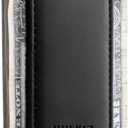 VULKIT Magnetic Money Clip Leather Money Holder Minimalist Design Holds Up to 15 Cash (Black)