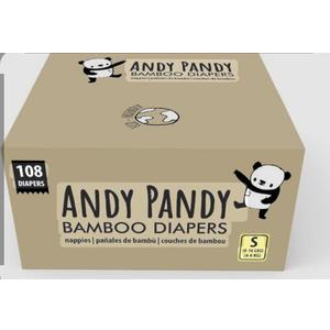 Andy Pandy Disposable Diapers Newborn, White, 8-16 lbs, 108 Count Andy Pandy Disposable Diapers Newborn, White, 8-16 lbs, 108 Count