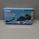 Sepetrel Pool Brush Head for Cleaning Walls,Heavy Duty Inground/Above Ground Swimming Pool Round Scrub Brushes with Premium Strong Bristle & Reinforced Aluminium Back