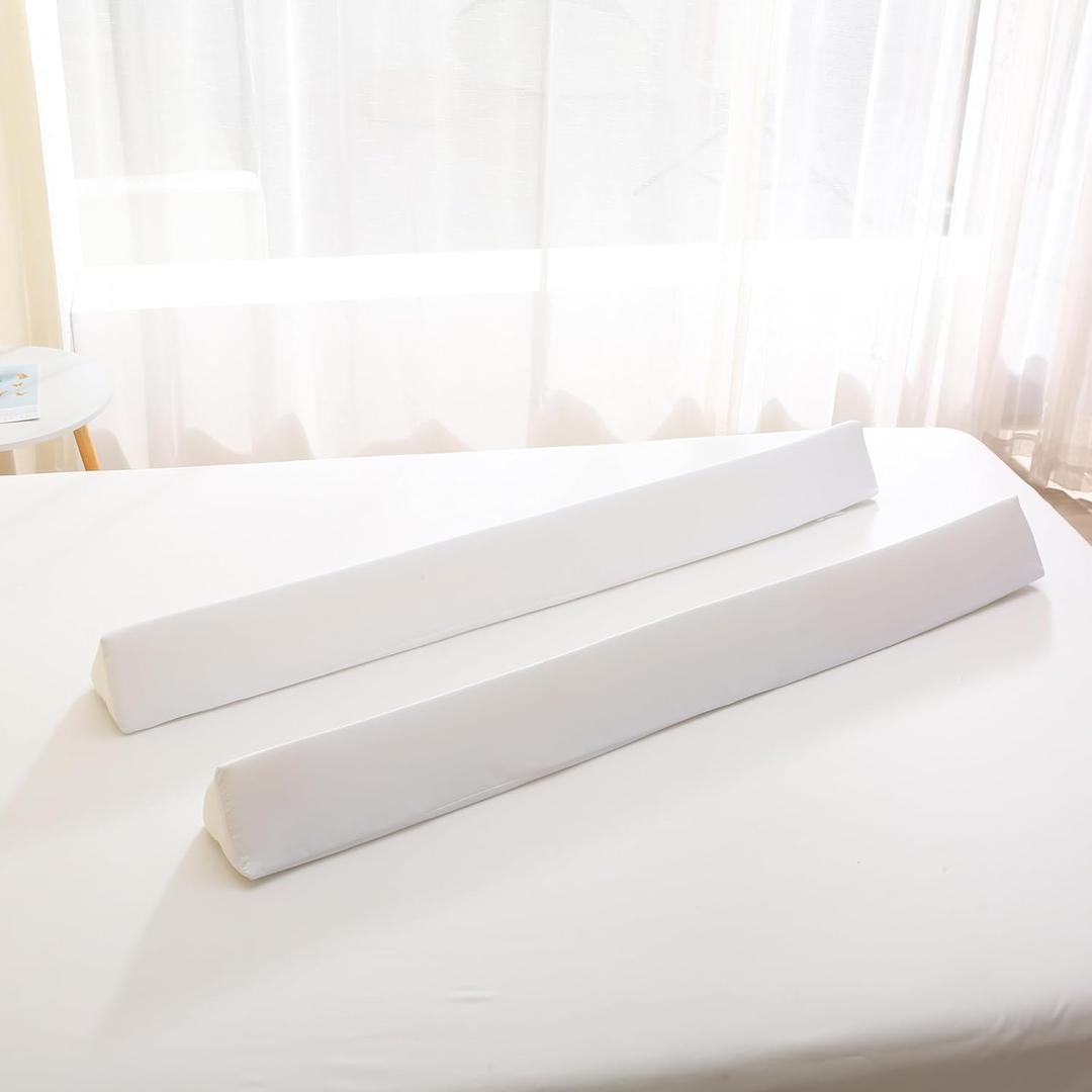 2 Pack Bed Rail Bumpers Foam Safety Bed Rail for Kids Toddlers, Non-Slip Bed Bumper Washable Cover for Twin, Queen, King Beds 2 Pack Bed Rail Bumpers Foam Safety Bed Rail for Kids Toddlers, Non-Slip Bed Bumper Washable Cover for Twin, Queen, King Beds