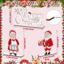 3 Pcs Christmas Table Decorations Wooden Santa Claus Tabletop Centerpieces 11.8 Inch Xmas Table Signs Toppers for Indoor Holiday Decor Season Gifts