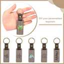 PATIKIL Wood Keychain Blanks Wooden Keychain Blanks Personalized Keychain Tags Small Key Chain Bulk for Laser Engraving