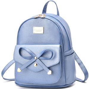 I IHAYNER Girls Bowknot Cute Leather Backpack Mini Backpack Purse for Women
