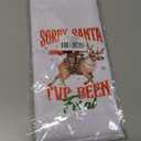 Tis The Season Christmas Kitchen Towels, Winter Bathroom Decor, Winter Latte Santa Presents Tree Coffee Decorative Hand Tea Dish Towels for Bathroom Kitchen, 16x24 Inch (Light Beige)