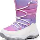 Blikcon Boys Girls Snow Boots Water-Resistant Slip Resistant Warm Winter Shoes 12 Little Kid