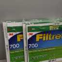 Filtrete 20x20x1 AC Furnace Air Filter, MERV 8, MPR 700, Tough on Pollen, Easy on Airflow, 3-Month Pleated 1-Inch Electrostatic Air Cleaning Filter, 4-Pack (Actual Size 19.880 x 19.880 x 0.78 in)