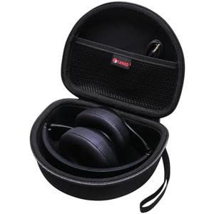 XANAD Hard case for Beats Solo 4 / Beats Studio Pro/Beats Studio 3 / Beats Solo 3 / Beats Solo 2 and for TOZO HT2 On-Ear Bluetooth Headphones(Outer Black+Inner Black)