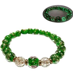 Handmade Glow-in-the-Dark Beaded Bracelet, Luminous Wrist Accessory, Fashion Bracelet for Women, Ideal Gift for Night Events, Parties & Birthdays