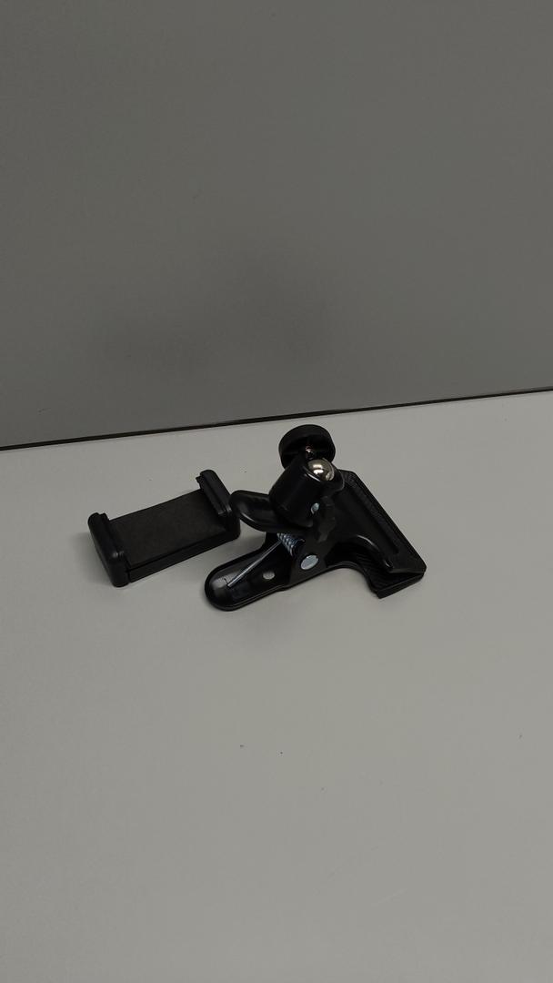 SUNGOOYUE Guitar Head Phone Holder, Flexible 360 Degree Rotating Clamp Mount for 5.5-7.5cm Phones