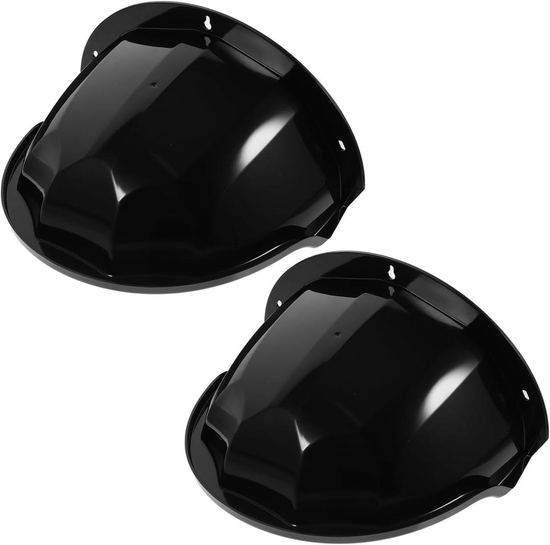 Homoyoyo 2 Pack Outdoor Camera Cover: Universal Security Camera Sun Rain Cover Shield ABS Plastic Sun Rain Shade for Outdoor for Dome Security Waterproof Lens Guard Black