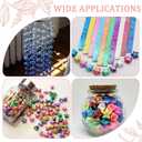 SUNNYCLUE 900Pcs 10 Colors Origami Star Paper Folding Stars Lucky Colorful Glitter Shimmer Rectangle Decoration Origamis Strip for Thanksgiving Christmas Arts DIY Handmade School Teaching Supplies