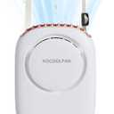 AOCOOLFAN Portable Neck Fan, Mini Small Personal Handheld Fan USB Rechargeable 3 Speed for Girls Boys Woman Eyelash Travel Home Office Outdoor (White)