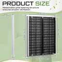 Blulu 2 Pcs 24''×30'' Duct Opening Decorative Gable Vent ABS with Mesh, 24''×30'' Duct Size
