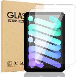 2 Pack New Screen Protector for iPad Mini 7 8.3 Inch 2024 | Clear Tempered Glass Film for iPad Mini 7th/6th Gen | Anti-Scratch Sensitive Screen Protector for iPad Mini 6