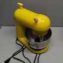 Stand Mixer, Compact & Space-Saving, Stainless Steel Bowl, Unique & Playful Design, Effcient Motor, Dishwasher-Safe Attachments, SM-2549A (Yellow)