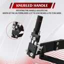New Upgrade Large Size Lawn Mower Blade Sharpener & Balancer, 15-45 Adjustable Frame with Ball Bearing Manufacture Handle and High Precision Magnetic Blade Balancer for Many Types of Blade