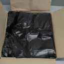 Large Plain Black (400 Count) Embossed T-Shirt Bag, 12 inch X 7 inch X 22 inch, 17 mic, Black Bags with Handled, Bulk, Grocery, Retail, Heavy Duty