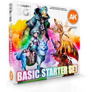 AK Interactive 3G Acrylics Basic Starter Set - AK11775