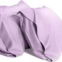 WishSmile Cooling Queen Pillowcases Set of 2 Breathable Cool Silky Soft Rayon Derived from Bamboo Fabric, Moisture Wicking for Hot Sleepers, Hair and Skin Friendly, Light Purple, 2 Pack, 20x30IN