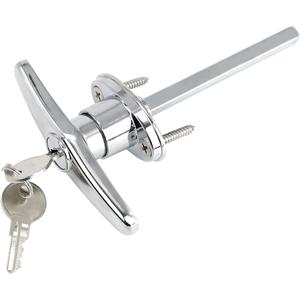 Garage Door T-Handle Replacement Lock, Universal Replacement Hardware Garage Locking with 2 Keys, 1 Pack