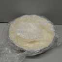 LemonRoad 10" White Fluted Scalloped Decorative Bowls Moderate Plastic Fruit Bowl for Kitchen Counter, Elegant Wavy Edge Centerpiece Bowls for Home Housewarming Wedding Gift