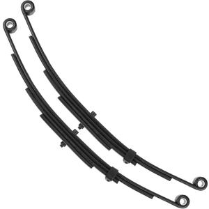 Trailer Leaf Spring 4 Leaf Double Eye 2500 lbs Cap for 5000 lbs Axle Suspension 25-1/4" Length fits for SW4 - Set 2
